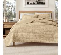 Great Bay Home Copriletto trapuntato con federe per letto matrimoniale, reversibile, stile rustico, per tutte le stagioni (include 1 trapunta, 2 federe)
