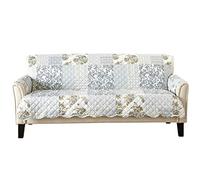 Great Bay Home Protezione per mobili con stampa smerlata, motivo patchwork, antimacchia (divano, grigio)