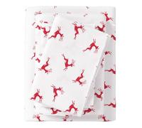 Great Bay Home Set di lenzuola in 100% flanella di cotone turco, per bambini, per le vacanze, lenzuolo con angoli profondi, lenzuola morbide, lenzuola calde, lenzuola calde, lenzuola in flanella