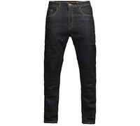 GREAT BIKERS GEAR - Pantaloni da moto da uomo con fodera in aramide, pantaloni da moto con strato protettivo rinforzato e protezioni per ginocchia e fianchi gratuite., Nero , 34W x 32L