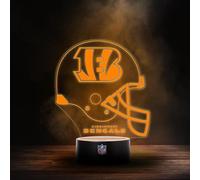 Great Branding Cincinnati Bengals NFL - Lampada LED con logo, modalità alternata con 6 diversi colori