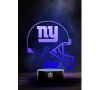 Great Branding New York Giants NFL - Lampada a LED con logo, modalità intercambiabile con 6 diversi colori