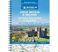 Great Britain & Ireland Main Roads Atlas (A4-Spiral, English-Fren (Anello, filo)
