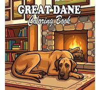 Great Dane Coloring Book: Cute & Cozy Great Danes for Kids and Adults
