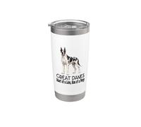 Great Dane Dog Cuore di un leone, dimensioni di un pony Bicchiere termico in acciaio inox doppia parete