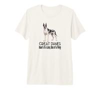 Great Dane Dog Cuore di Un Leone, Dimensioni di Un Pony Maglietta Premium