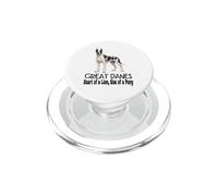 Great Dane Dog Cuore di un leone, dimensioni di un pony PopSockets PopGrip per MagSafe