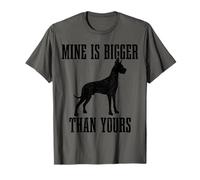 Great Dane Dog Mine Is Bigger Than Your Great Dane Mamma papà Maglietta
