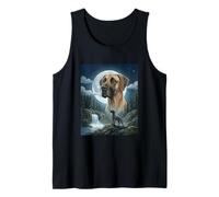 Great Dane Howling to The Moon Meme Funny Dog Lover Canotta