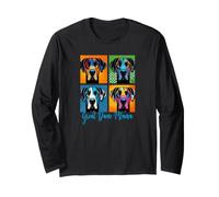 Great Dane Mama in Stile Pop Art Maglia a Manica