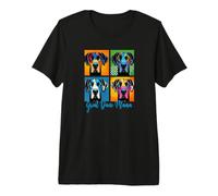 Great Dane Mama in Stile Pop Art Maglietta Premium