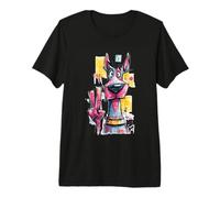 Great Dane Peace Graffiti, Grafica Pop, Cane Maglietta Premium