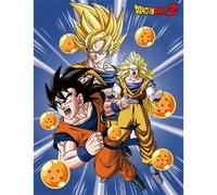 Great Eastern Entertainment Dragon Ball Z- Goku 3 Form 3 Sublimation Throw Blank