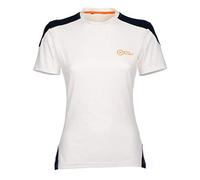 Great Escapes T-Shirt Cotone Elasticizzato Donna SEMERU, Blanc de Blanc XS