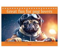 Great fun for pug lovers (Desk Calendar 2026 DIN A5 landscape), CALVENDO 12 Month DeskCalendar: A must have for all pug owners who love humor