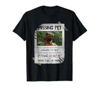 Great fun T-rex tee Design with dinosaur missing Pet Maglietta