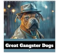 Great Gangster Dogs (Wall Calendar 2026 12" x 24" / 30 x 60 cm (aperto) Calvendo 12 Month Wall Calendar