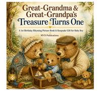 Great-Grandma & Great-Grandpa's Treasure Turns One: A 1st Birthday Rhyming Picture Book & Keepsake Gift for Baby Boy