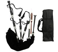 Great Highland Bagpipes palissandro argento importi/cornamusa scozzese con custodia rigida