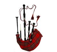 GREAT Highland Bagpipes Rosewood Silver amounts/Scottish Bagpipes Full Size Ready To Play