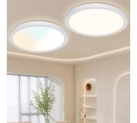 Great Jacob Plafoniera LED a Soffitto Regolabile 24W, 3 Colori 3000K/4000K/6500K,Moderna Lampada a Soffitto per Soggiorno,Camera da Letto,Cucina, Sala da Pranzo,Corridoio, Ø28.9 cm,2 Pezzi
