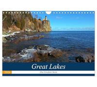 Great Lakes - Die großen Seen (Wandkalender 2026 DIN A4 quer), CALVENDO Monatskalender: Rund um die Großen Seen bietet sich dem Besucher eine ... riesigen Wälder und unzähligen Leuchttürmen.