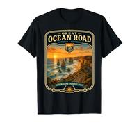 Great Ocean Road Australia Viaggio Great Ocean Road Vacanza Maglietta