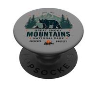 Great Park Smoky Mountains Bear Escursionismo Avventura PopSockets PopGrip Adesivo