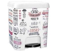 Great Plastic plastica pattumiera dec. IML Testi 7 litro, Bianco, Taglia Unica