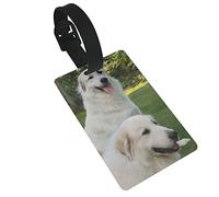 Great Pyrenees Adorable Dog Etichette per bagagli per valigie, etichetta per borsa con etichetta per carta d'identità