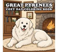 Great Pyrenees Coloring Book: 60 Cute & Cozy Great Pyrenees Coloring Pages | Indoor, Garden, Beach & Park Adventures | Bold and Easy Designs for Relaxation and Stress Relief