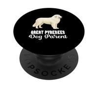Great Pyrenees Dog Parent per gli appassionati di animali domestici e animali PopSockets PopGrip Adesivo