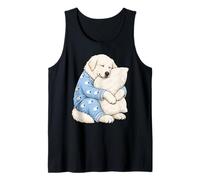 Great Pyrenees Sleeping in Cute Pigiama Sleep Dog Canotta