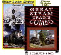 Great Steam Trains, The Complete Set, 3 Volumes on 2 DVDs