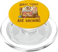 Great Things Are Brewing Coffee Kawaii Carino Divertente PopSockets PopGrip per MagSafe