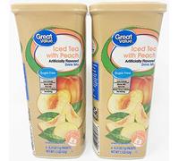 Great Value: Iced Tea with Peach Drink Mix, 1.5 Oz- 6 Packets (Pack of 2) by Great Value