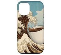 Great Wave Coffee Kanagawa Ukiyo-e Caffeina giapponese Art Custodia per iPhone 12/12 Pro