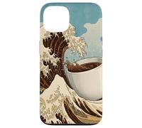 Great Wave Coffee Kanagawa Ukiyo-e Caffeina giapponese Art Custodia per iPhone 13