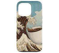 Great Wave Coffee Kanagawa Ukiyo-e Caffeina giapponese Art Custodia per iPhone 13 Pro