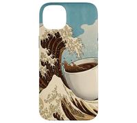 Great Wave Coffee Kanagawa Ukiyo-e Caffeina giapponese Art Custodia per iPhone 14 Plus