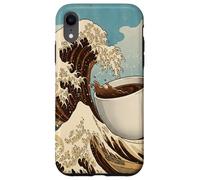 Great Wave Coffee Kanagawa Ukiyo-e Caffeina giapponese Art Custodia per iPhone XR