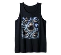Great White Shark Storm Funny Ocean Animal Marine Graphic Canotta