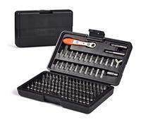 GreaTalent Set di punte per cacciavite 133 in 1 con attacco esagonale da 1/4 di pollice Phillips/Pozidriv/esagonale/Torx/scanalato/punte quadrate, ingranaggio a 36 denti, supporto magnetico per punte,