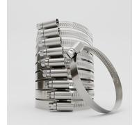 greate 10 fascette stringitubo in acciaio inox da 50 - 70 mm - clip giubileo regolabili con larghezza di banda 9 mm - clip per tubi antiruggine - Clip Jubilee per piscina, stagno, lavatrice e altro