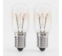 Greate 2x Lampada Frigorifero 15W E14 Luce Calda - Lampada per Frigorifero con Capsula T22, 90 Lumen & 2700K