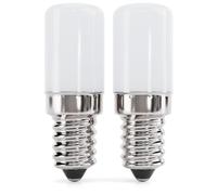 greate 2x Lampadina per Frigorifero LED E14 2W - Lampadine LED per Macchina da Cucire, Cappa, Lampada di Sale, Cristallo di Sale - Lampadina E14 LED Mini con 135 Lumen, 6000K & 25.000h di Durata