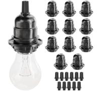 greate portalampade E27 plastica nera