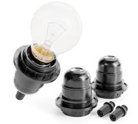 greate portalampade E27 plastica nera