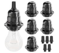 greate portalampade E27 plastica nera