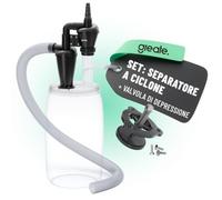 greate separatore ciclonico a 2 stadi con valvola di depressione | Dust collector mobile o fisso - con valvola di depressione